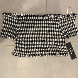 Lulu’s smocked crop top!